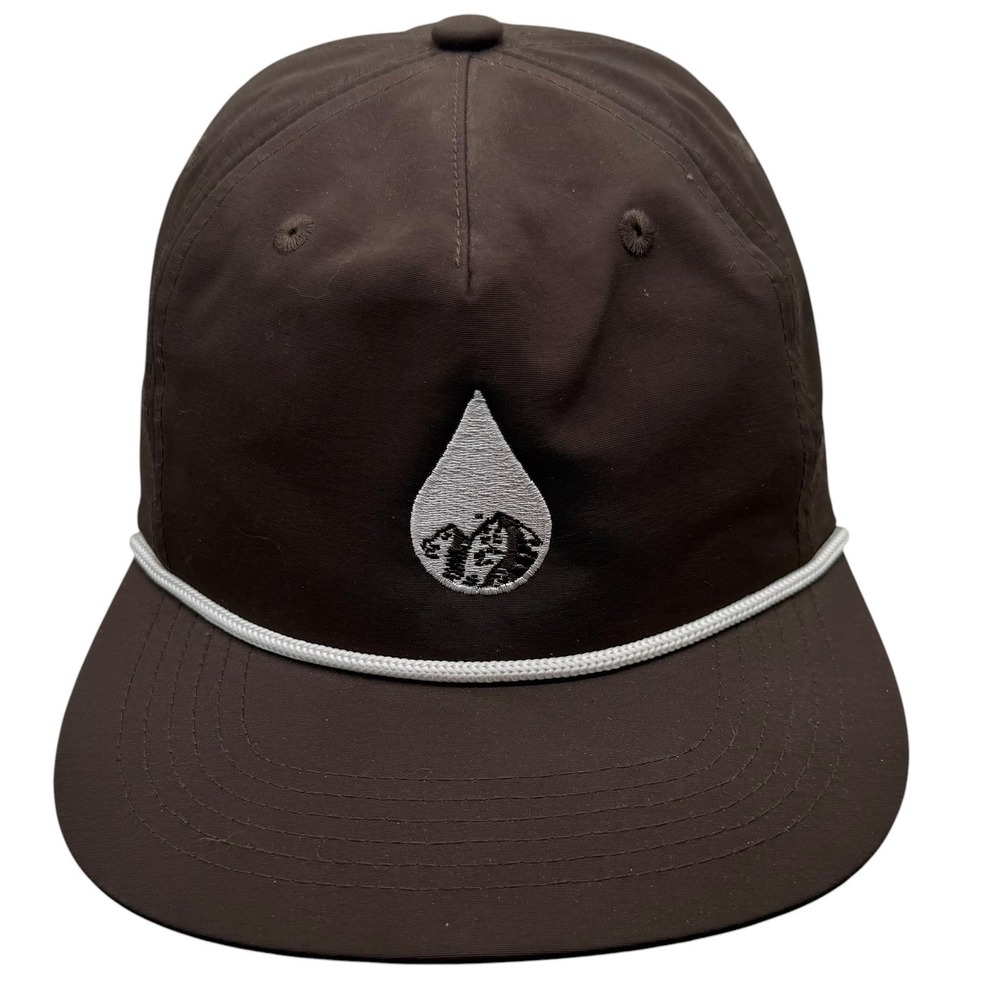 Black Mountain Sand Brown Rope‎ Hat Mountain Water Drop Snapback Cap Mens Womens